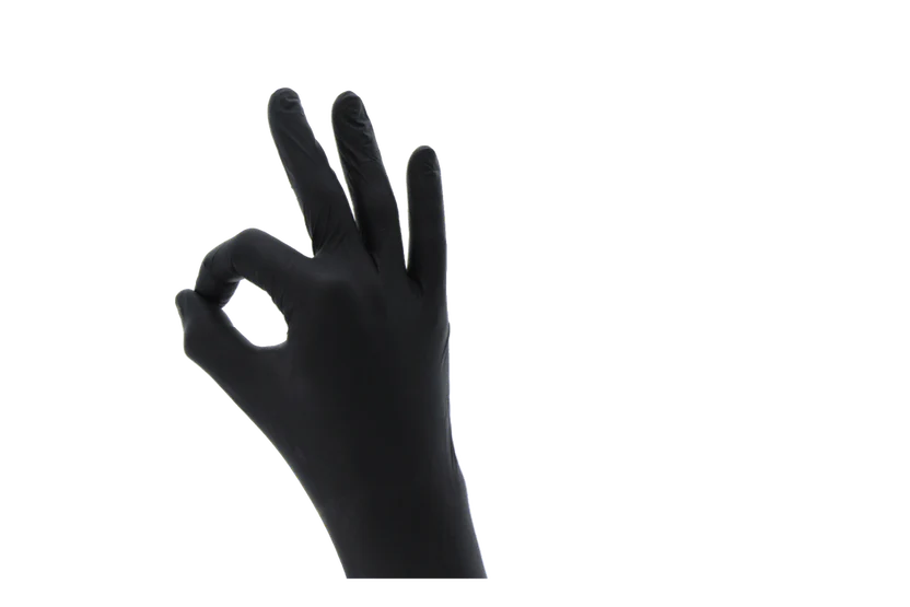 Oakberry Gloves Nitrile Black Size L
